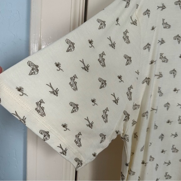 Mountain Khakis Arbor Knit Polo 100% Bamboo Cream Brown Short Sleeve Size L - Picture 7 of 14